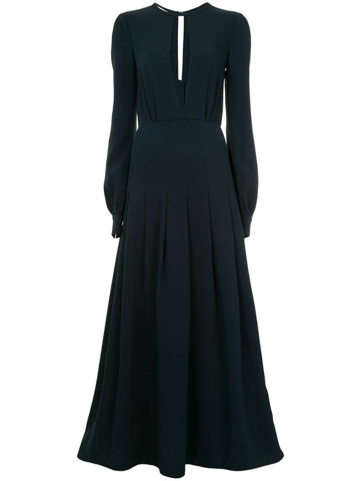 Oscar De La Renta Cut Out Front Gown - Blue
