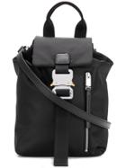 Alyx Buckle Fastened Mini Backpack - Black
