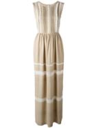 P.a.r.o.s.h. Anja Dress, Women's, Size: Large, Nude/neutrals, Acetate/silk/cotton/polyamide