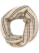 Pleats Please By Issey Miyake Striped Plissé Scarf - Nude & Neutrals