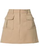 Theory - A-line Pocket Skirt - Women - Polyester/spandex/elastane - 10, Nude/neutrals, Polyester/spandex/elastane