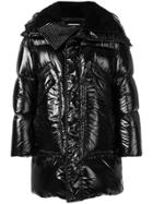Dsquared2 High Shine Padded Coat - Black
