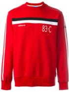 Adidas Originals '83-c' Crew Neck Sweatshirt, Men's, Size: Xl, Red, Cotton/polyester