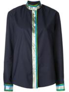 Rosie Assoulin Stripe Detail Shirt - Blue