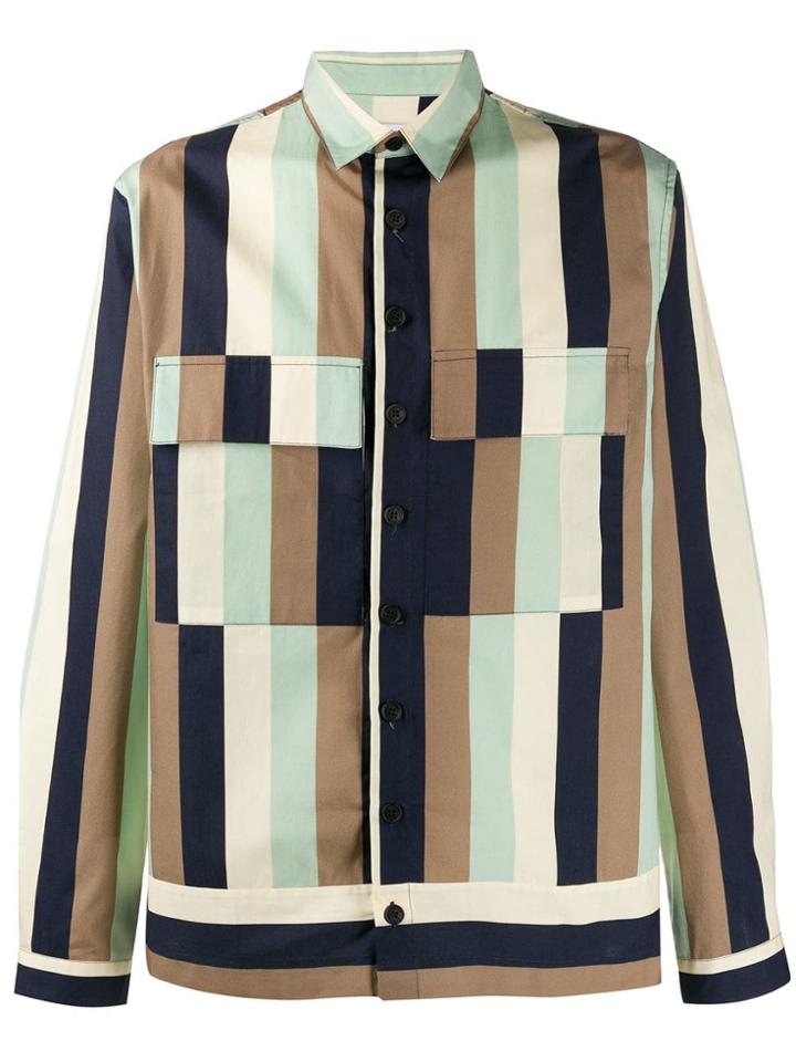 Sunnei Bold Striped Shirt - Green