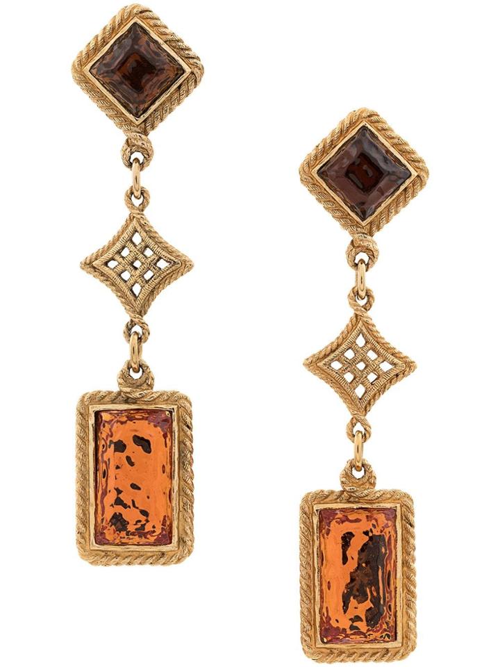 Jean Louis Scherrer Pre-owned Couture Byzantine Style Earrings - Gold