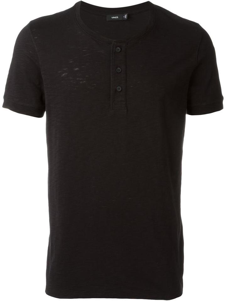 Vince Front Buttons T-shirt