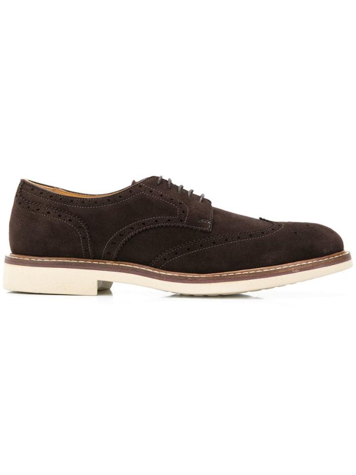 Corneliani Perforated Style Shoes - Brown