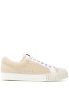 Adieu Paris Textured Lace Up Sneakers - Neutrals