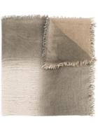 Le Tricot Perugia Frayed Scarf - Nude & Neutrals
