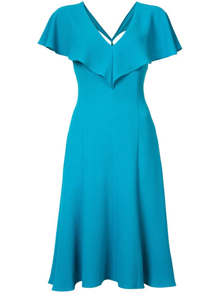 Black Halo - Bias Cut Dress - Women - Polyamide/spandex/elastane - 2, Blue, Polyamide/spandex/elastane