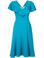 Black Halo - Bias Cut Dress - Women - Polyamide/spandex/elastane - 2, Blue, Polyamide/spandex/elastane