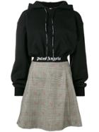 Palm Angels Hooded Short Dress - Black