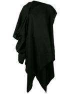Yohji Yamamoto - Asymmetric Dress - Women - Linen/flax - 2, Black, Linen/flax