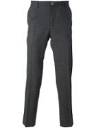 Dolce & Gabbana Checked Trousers, Men's, Size: 52, Grey, Spandex/elastane/viscose/virgin Wool