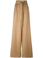 Msgm Pleated Front Wide-leg Trousers