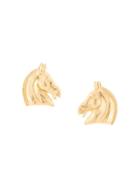 Hermès Pre-owned Horse Clip On Earrings - Gold