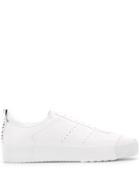 Giorgio Armani Perforated Detail Sneakers - White