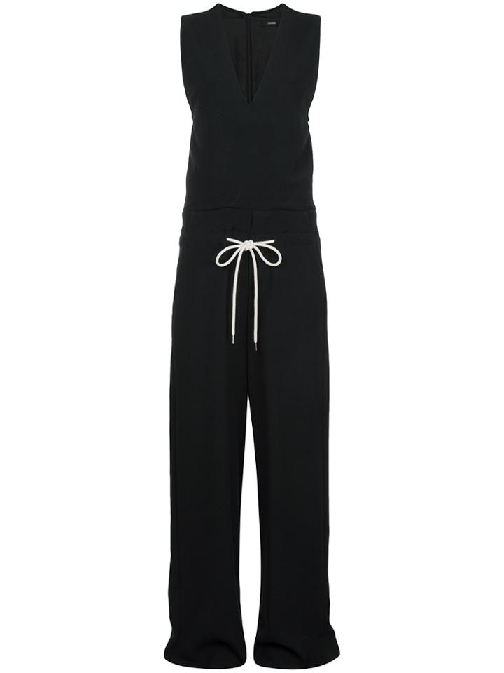 Bassike Slouchy Tailored Jumpsuit - Black