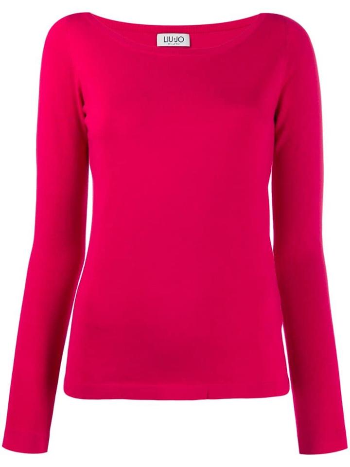 Liu Jo Round Neck Jumper - Pink