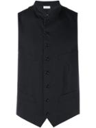 Comme Des Garçons Homme Plus Cotton Waistcoat, Men's, Size: Small, Black, Cotton/cupro