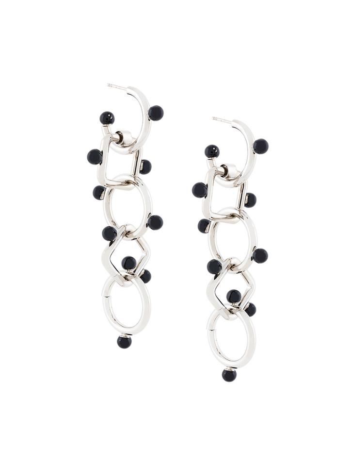 Marni Geometric Chain Earrings - Metallic