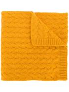 Lardini Cable Knit Scarf - Orange