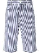 Comme Des Garçons Shirt Poplin Striped Shorts