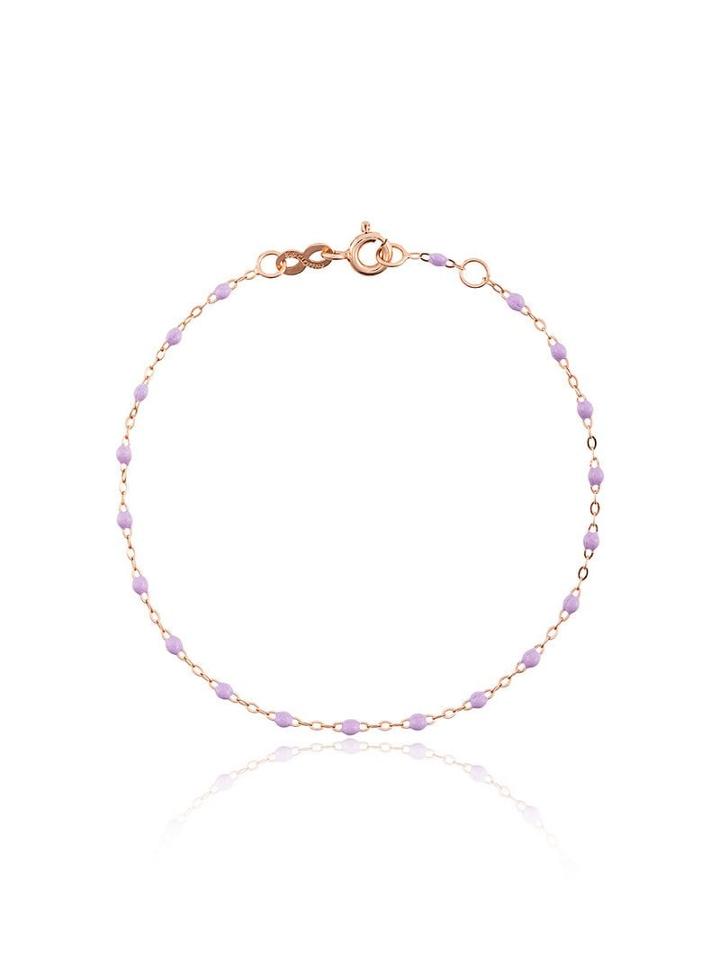 Gigi Clozeau Lilac Rg Bead Rose Gold Bracelet - Pink