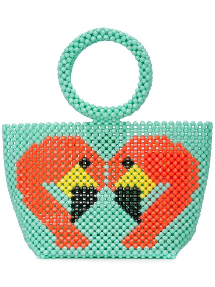 Delduca Swan Mini Bag - Green