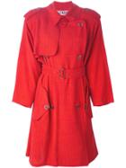 Jean Paul Gaultier Vintage Belted Trench Coat - Red