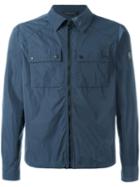Belstaff Zipped Shirt Jacket, Men's, Size: Xxl, Blue, Polyester
