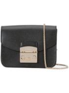 Furla - Chain Strap Crossbody Bag - Women - Leather - One Size, Women's, Black, Leather
