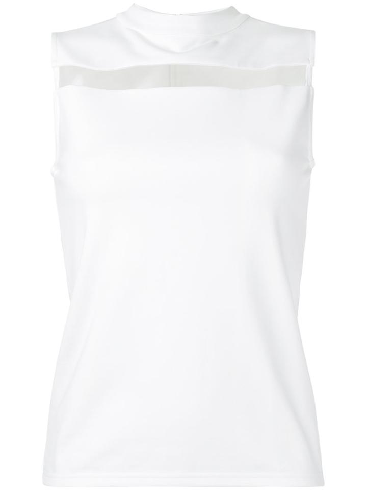 Guild Prime - Cut-detail Blouse - Women - Nylon/polyester/polyurethane/rayon - 34, White, Nylon/polyester/polyurethane/rayon