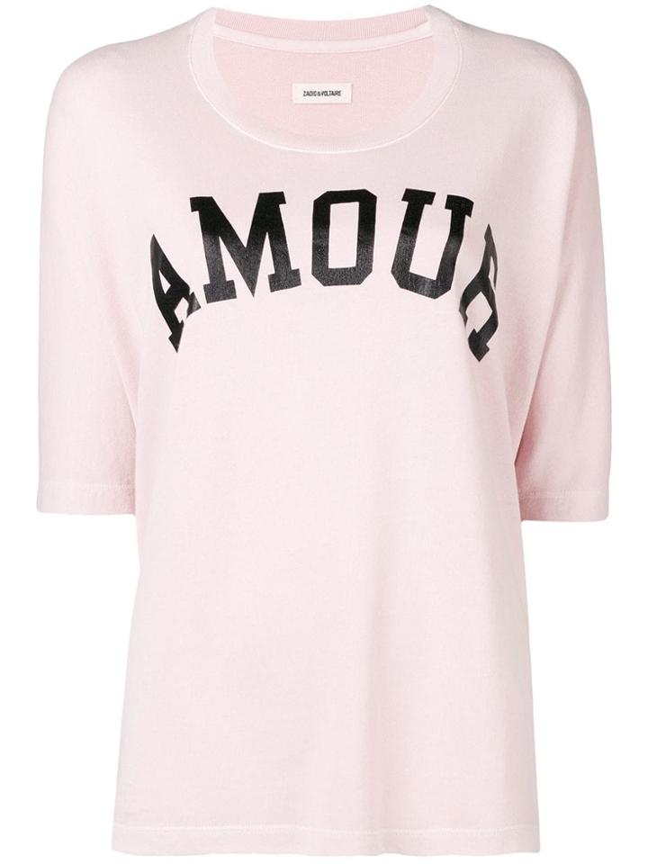 Zadig & Voltaire Printed Oversized Sweater - Pink