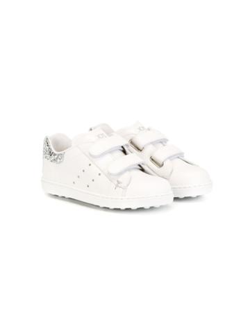 Tod S Kids Velcro Fastening Sneakers, Girl's, Size: 21, White