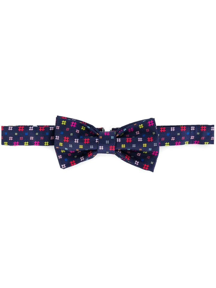 Fefè Hashtag Bow Tie - Blue