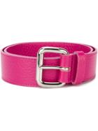 Orciani Square Buckle Belt - Pink & Purple