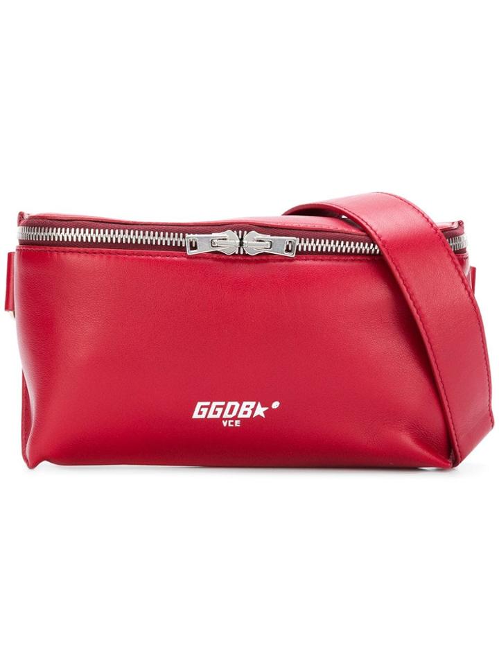 Golden Goose Deluxe Brand Logo Print Belt Bag - Red