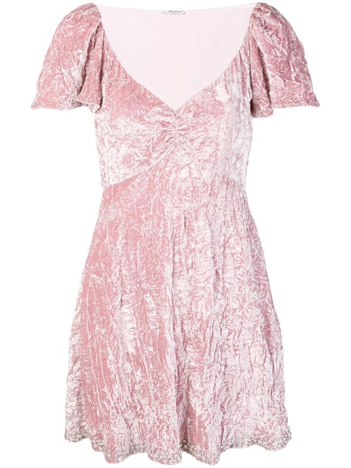 Miu Miu Flared Loose Dress - Pink & Purple