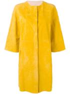 Drome Reversible Leather Coat - Yellow