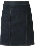 Chanel Vintage Cc Skirt - Blue