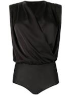 Pinko Wrap Style Bodysuit - Black
