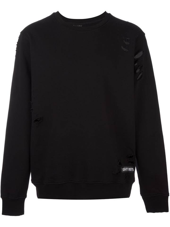 Les (art)ists 'dream Team' Distressed Sweatshirt