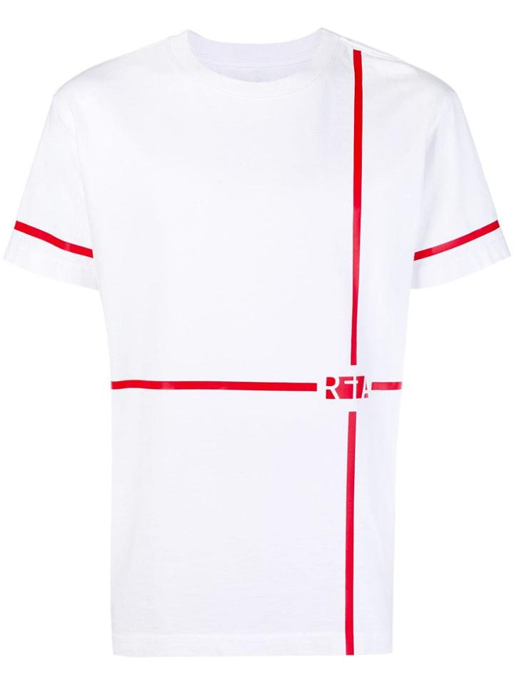 Rta Striped Loose T-shirt - White