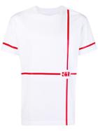 Rta Striped Loose T-shirt - White