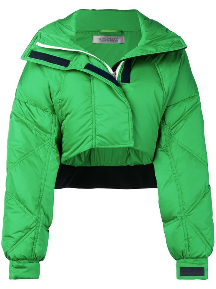 Sportmax Sportmax - Woman - Janzir - Cropped Puffer Jkt - Green