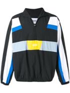 Msgm Half-zip Track Top - Black