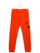 Stone Island Kids Classic Sweatpants, Boy's, Size: 14 Yrs, Yellow/orange