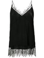 Iro Lace Insert Top - Black